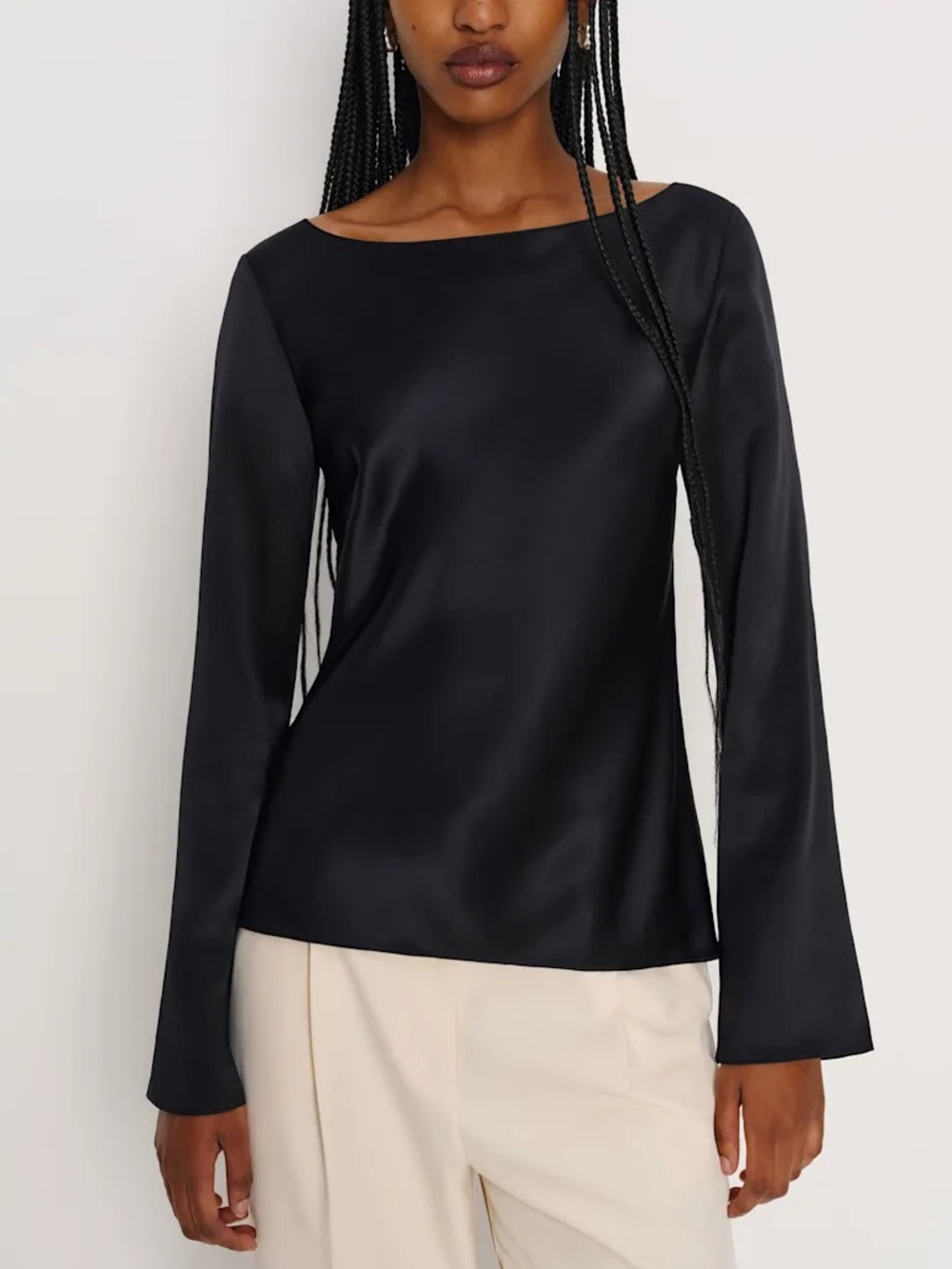 REFORMATION Marlow Silk Top